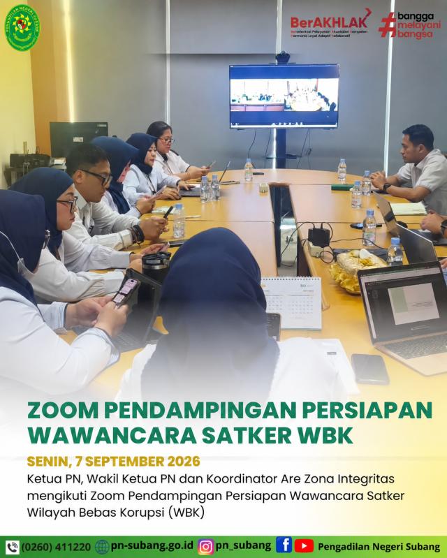 Pendampingan dan Simulasi Wawancara Zona Integritas